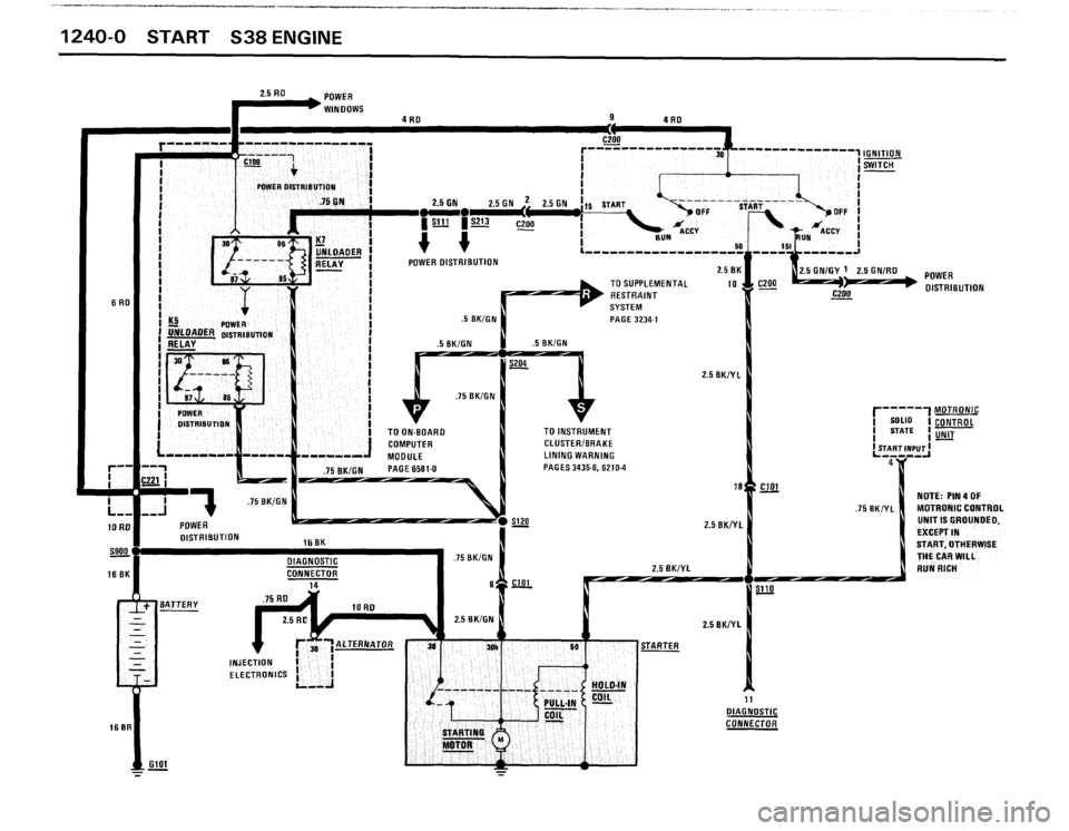 BMW 635csi 1988 E24 Electrical Troubleshooting Manual 