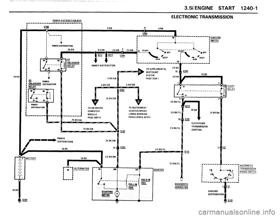 BMW 635csi 1988 E24 Electrical Troubleshooting Manual 