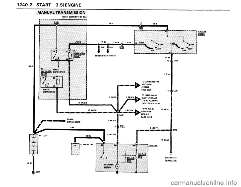 BMW 635csi 1988 E24 Electrical Troubleshooting Manual 