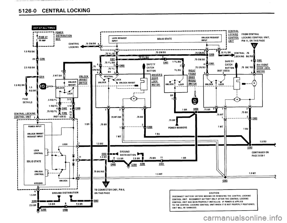 BMW 635csi 1988 E24 Electrical Troubleshooting Manual 