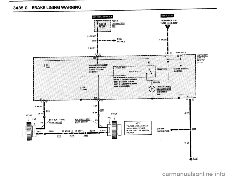 BMW 635csi 1989 E24 Electrical Troubleshooting Manual 
