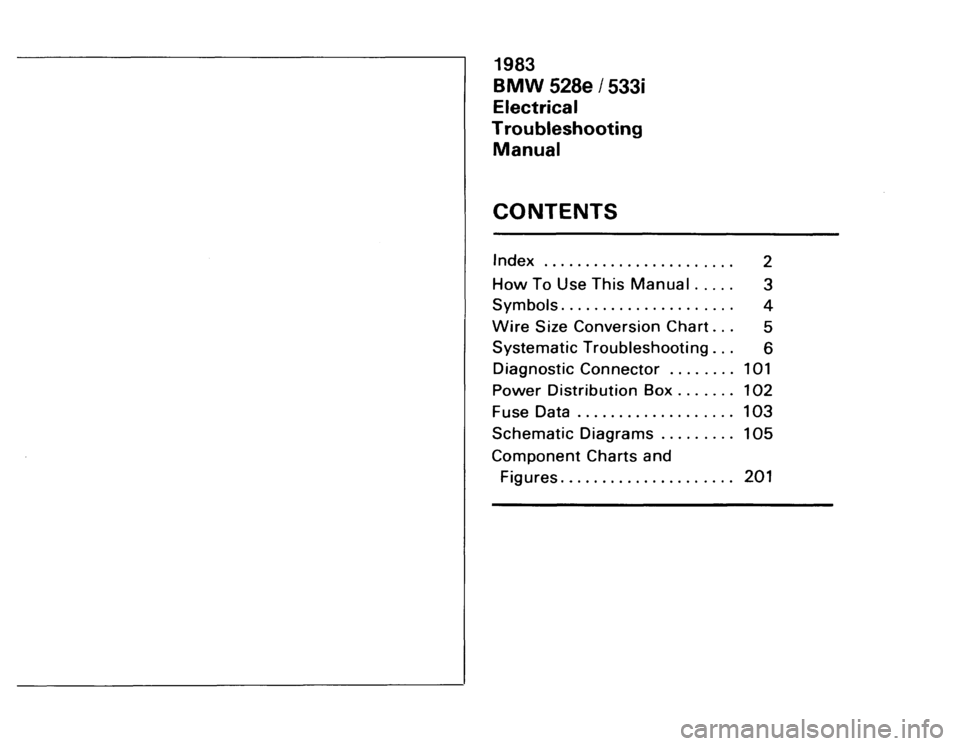 BMW 528e 1982 E28 Electrical Troubleshooting Manual BMW 528e 1982 E28 Electrical Troubleshooting Manual