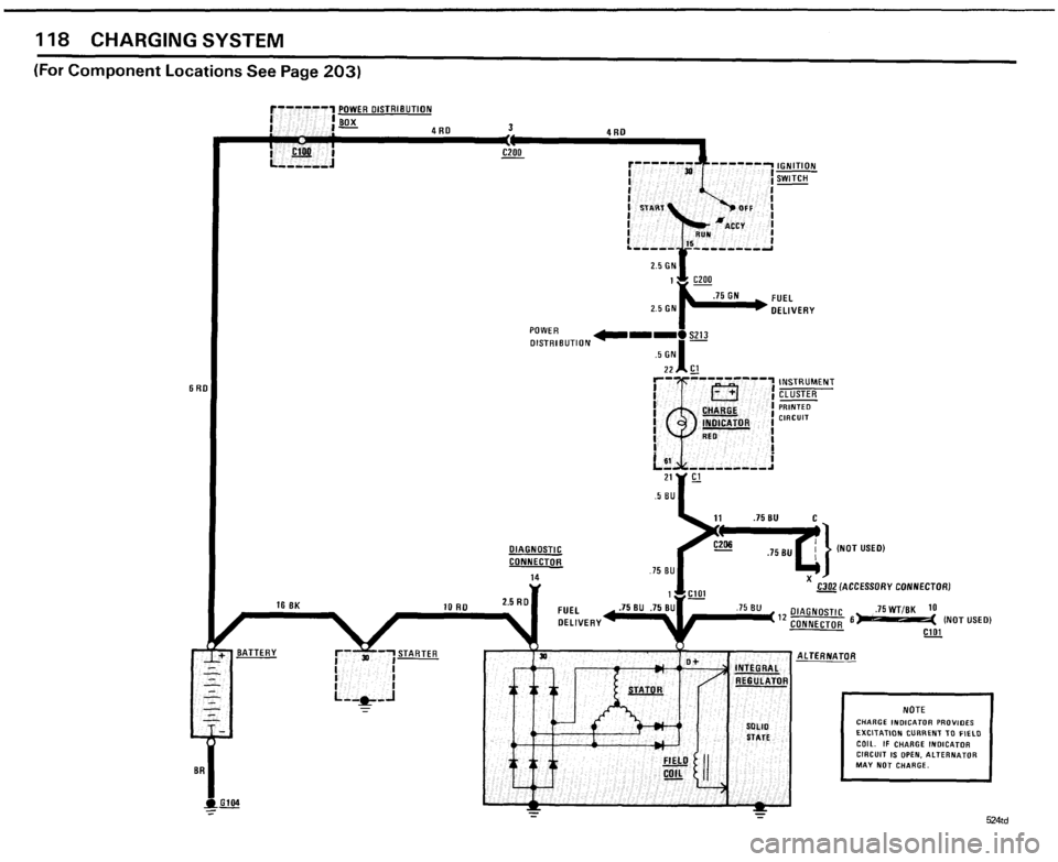 BMW 524TD 1985 E28 Electrical Troubleshooting Manual 