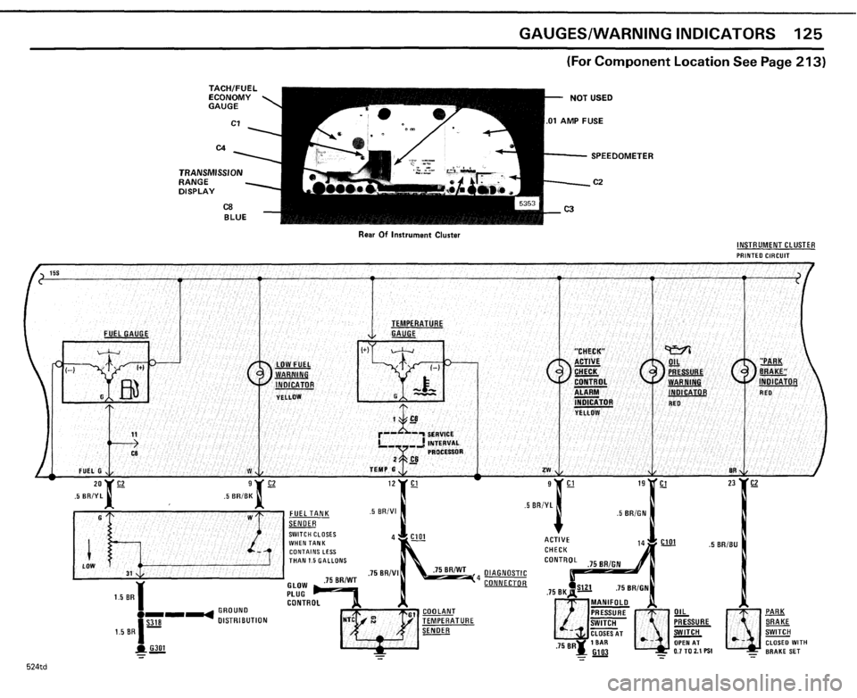 BMW 524TD 1985 E28 Electrical Troubleshooting Manual 