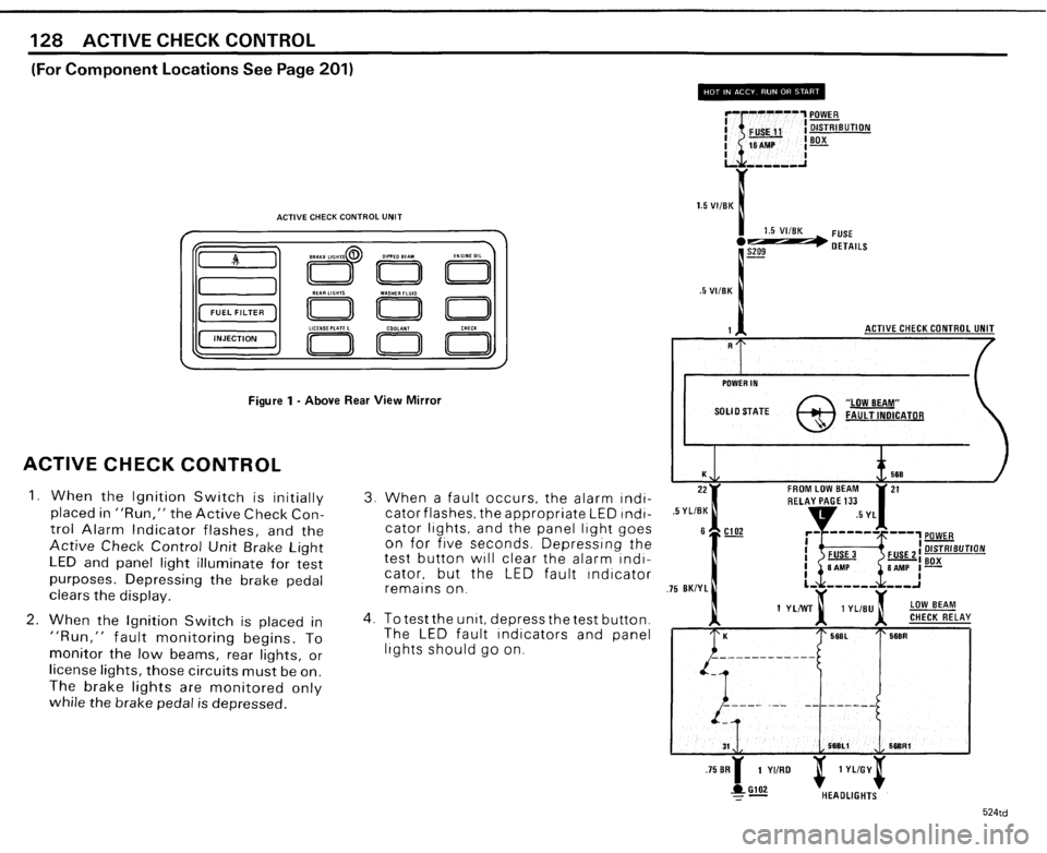 BMW 524TD 1985 E28 Electrical Troubleshooting Manual 