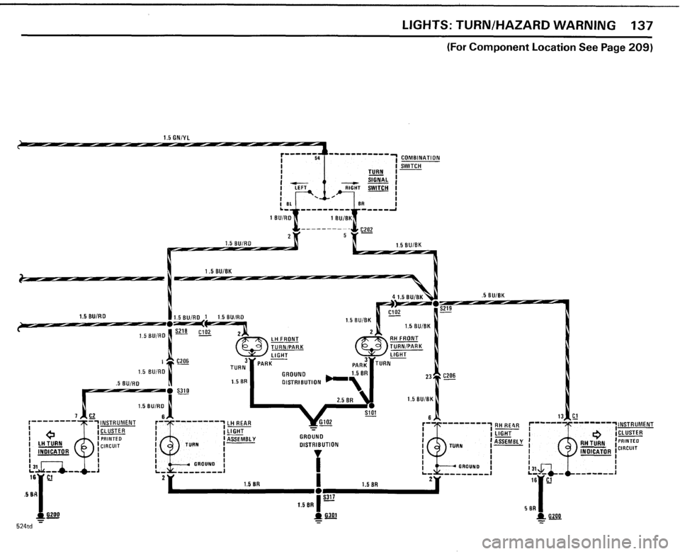 BMW 524TD 1985 E28 Electrical Troubleshooting Manual 