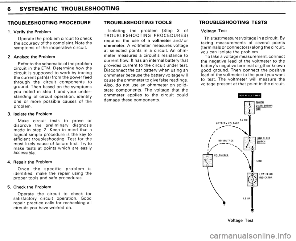 BMW 524TD 1985 E28 Electrical Troubleshooting Manual 