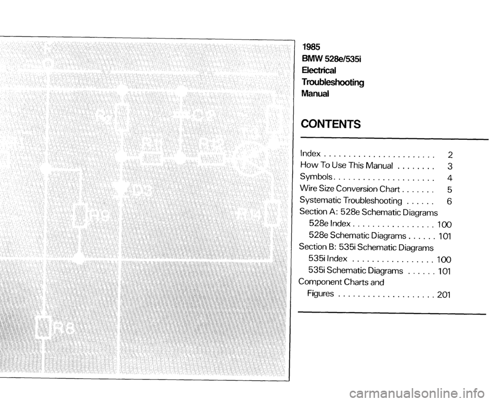 BMW 528e 1985 E28 Electrical Troubleshooting Manual 