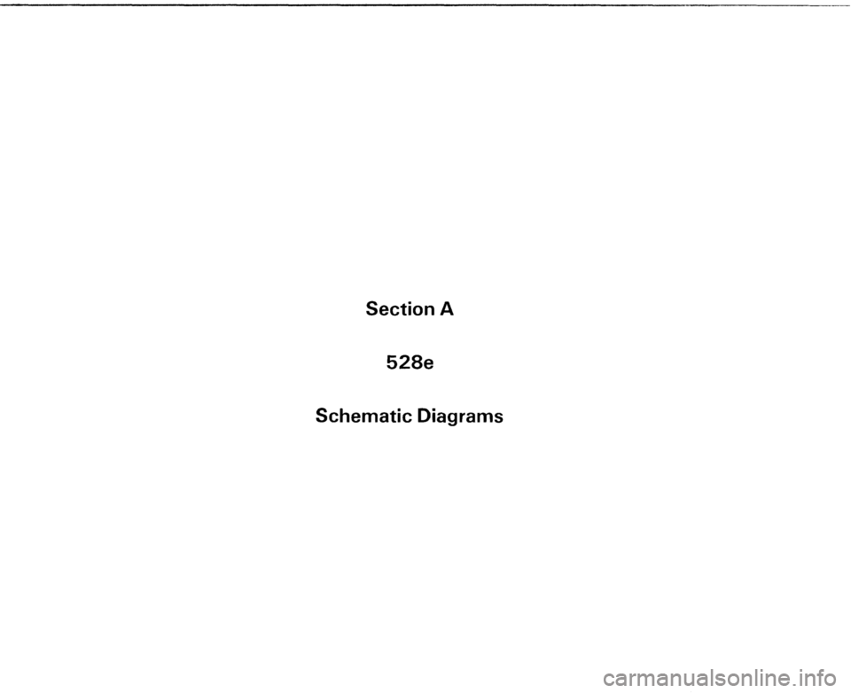 BMW 528e 1985 E28 Electrical Troubleshooting Manual 