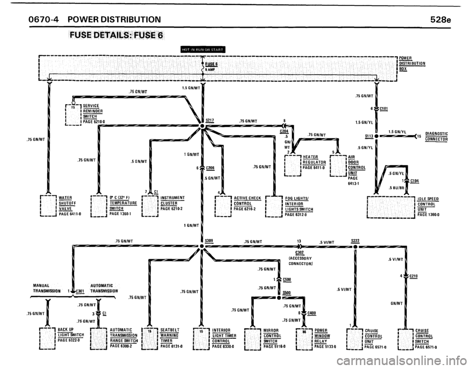 BMW 528e 1986 E28 Electrical Troubleshooting Manual 