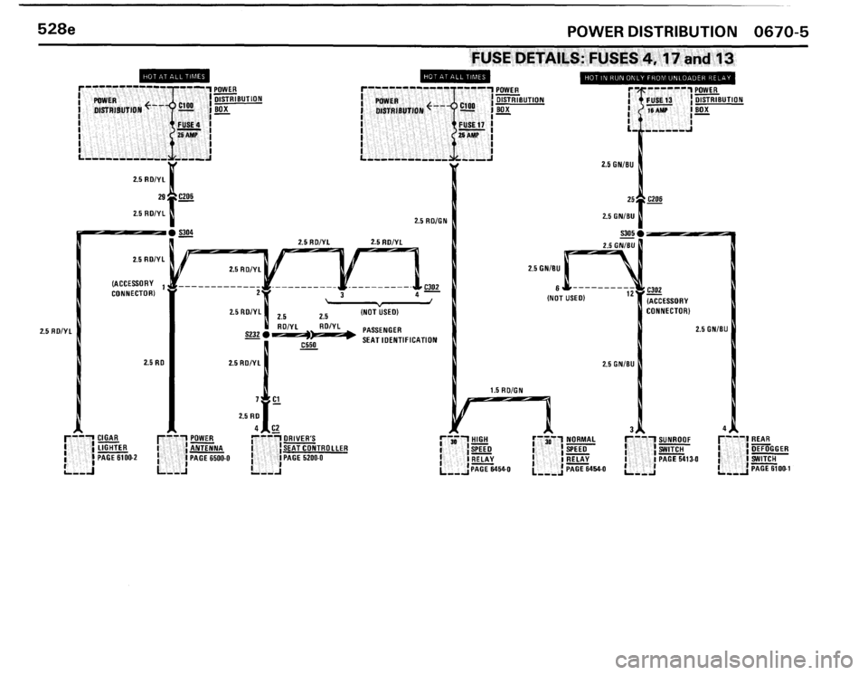 BMW 528e 1986 E28 Electrical Troubleshooting Manual 