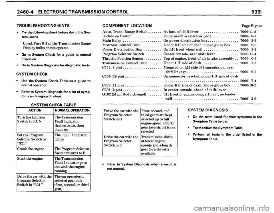BMW 535i 1986 E28 Electrical Troubleshooting Manual BMW 535i 1986 E28 Electrical Troubleshooting Manual