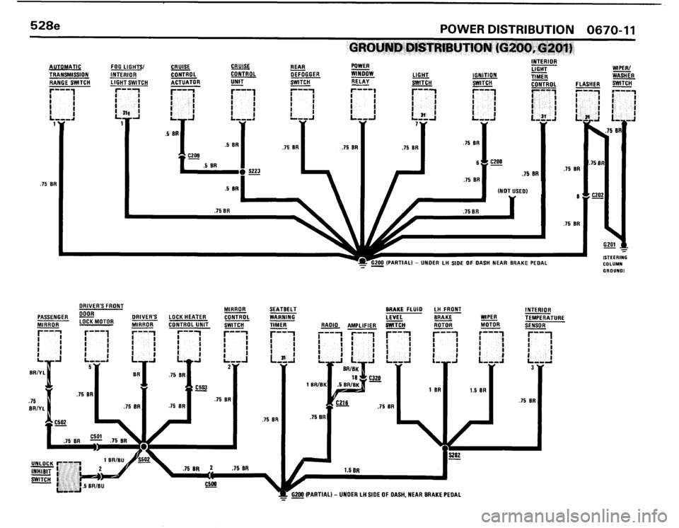 BMW 528e 1986 E28 Electrical Troubleshooting Manual 