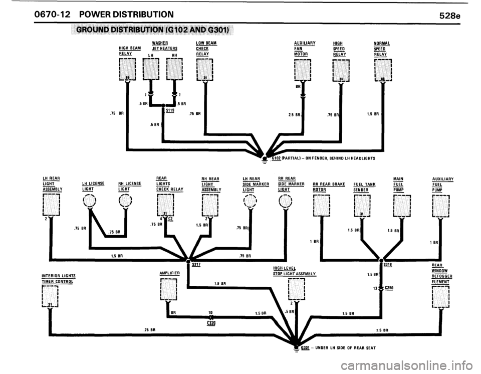 BMW 528e 1986 E28 Electrical Troubleshooting Manual 