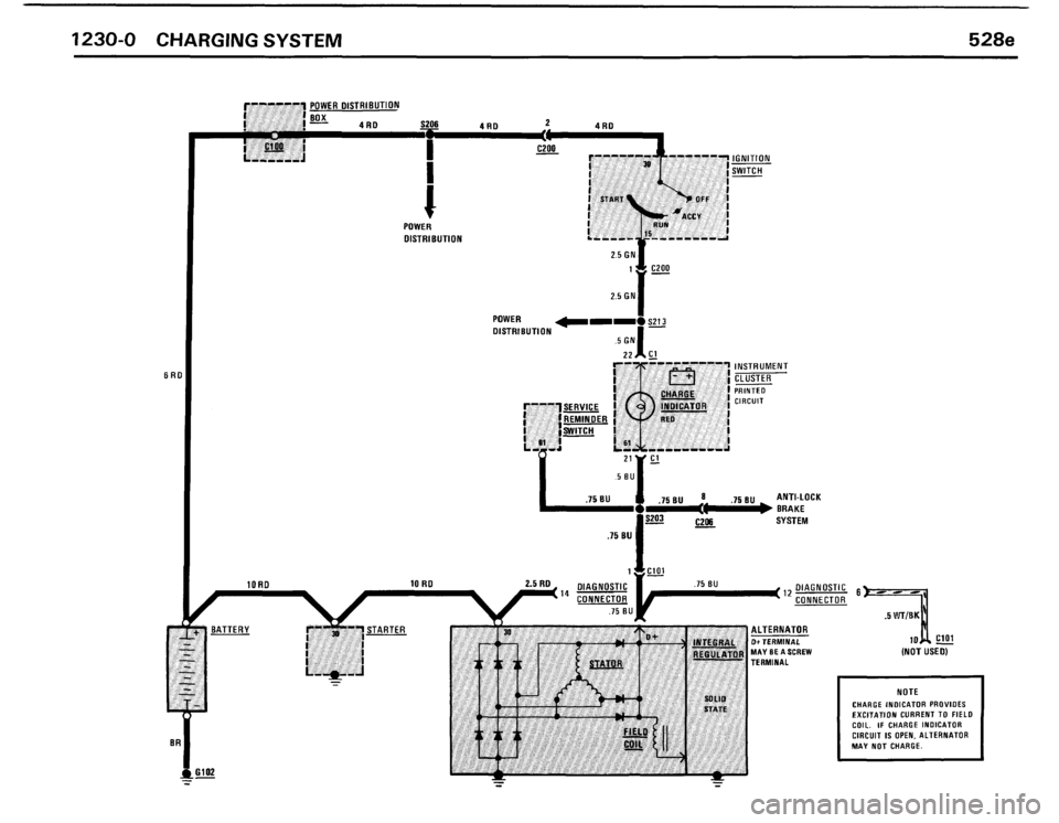 BMW 528e 1986 E28 Electrical Troubleshooting Manual 