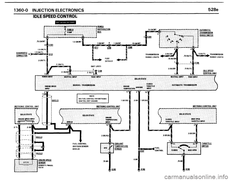 BMW 528e 1986 E28 Electrical Troubleshooting Manual 