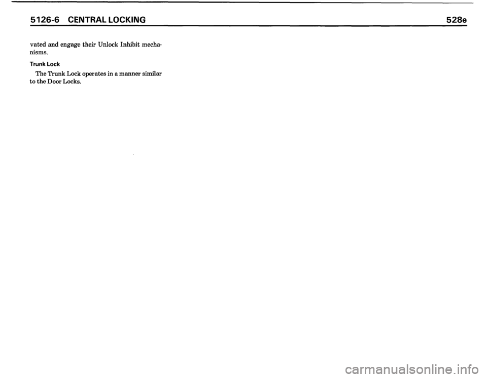 BMW 535i 1986 E28 Electrical Troubleshooting Manual 
