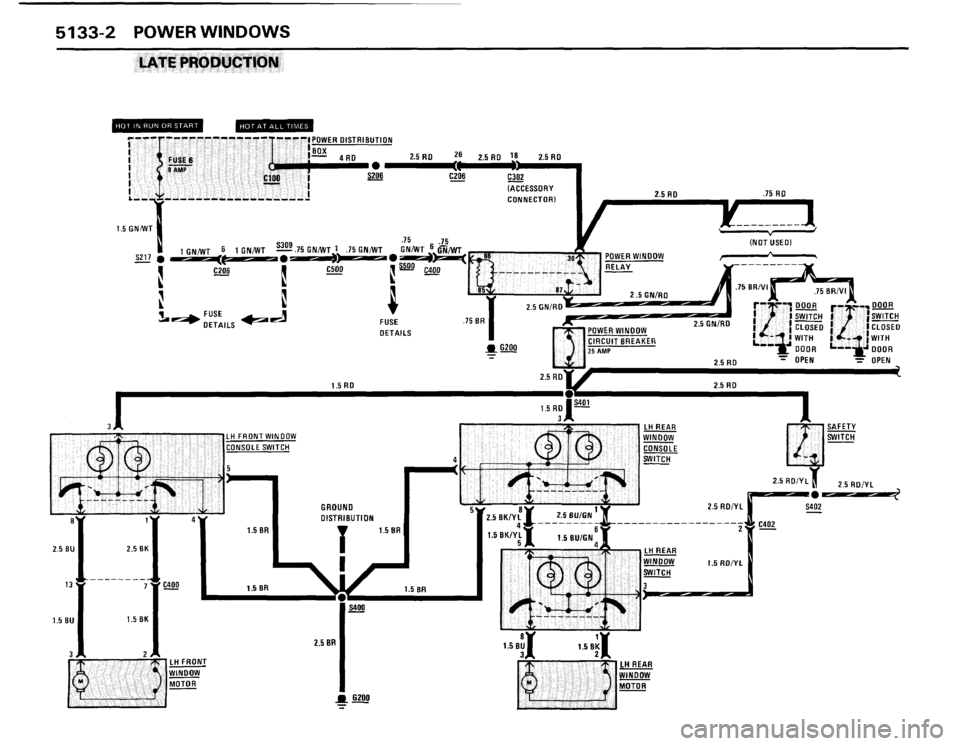 BMW 535i 1986 E28 Electrical Troubleshooting Manual 