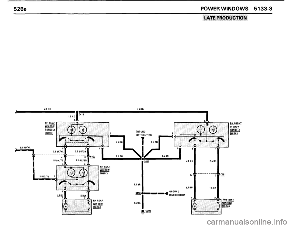 BMW 528e 1986 E28 Electrical Troubleshooting Manual 