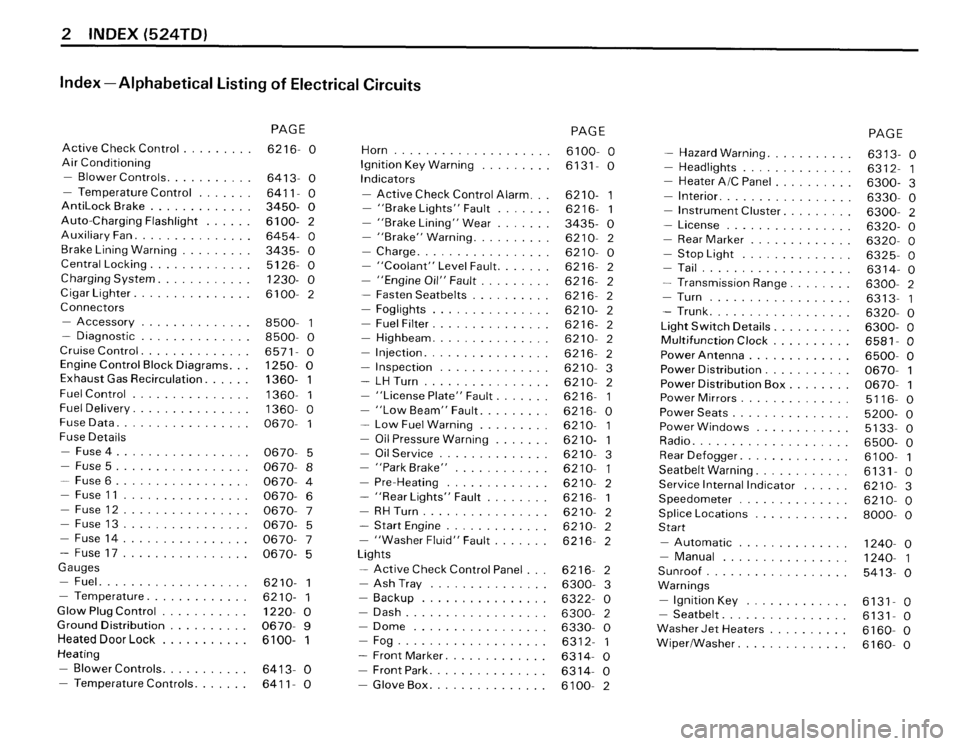 BMW 524TD 1986 E28 Electrical Troubleshooting Manual 