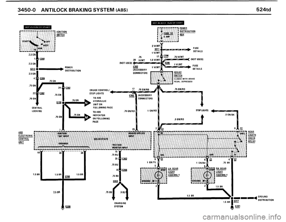 BMW 524TD 1986 E28 Electrical Troubleshooting Manual BMW 524TD 1986 E28 Electrical Troubleshooting Manual