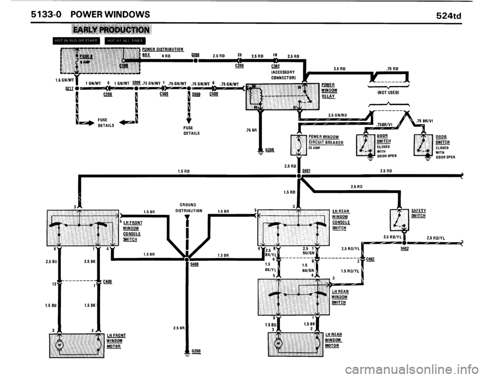BMW 524TD 1986 E28 Electrical Troubleshooting Manual BMW 524TD 1986 E28 Electrical Troubleshooting Manual