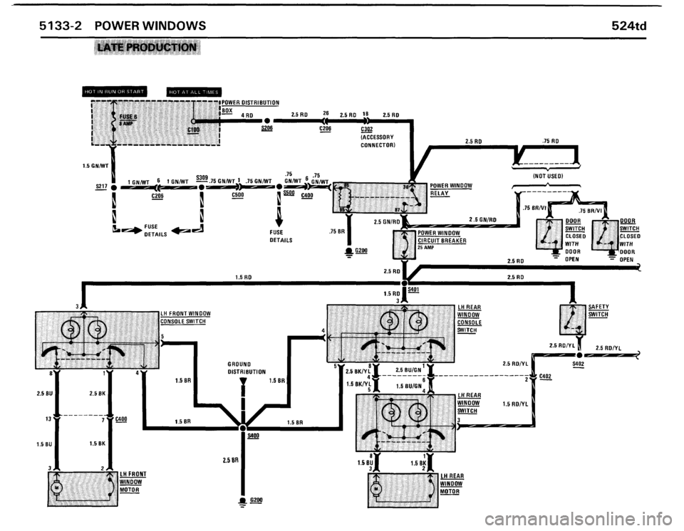 BMW 524TD 1986 E28 Electrical Troubleshooting Manual BMW 524TD 1986 E28 Electrical Troubleshooting Manual