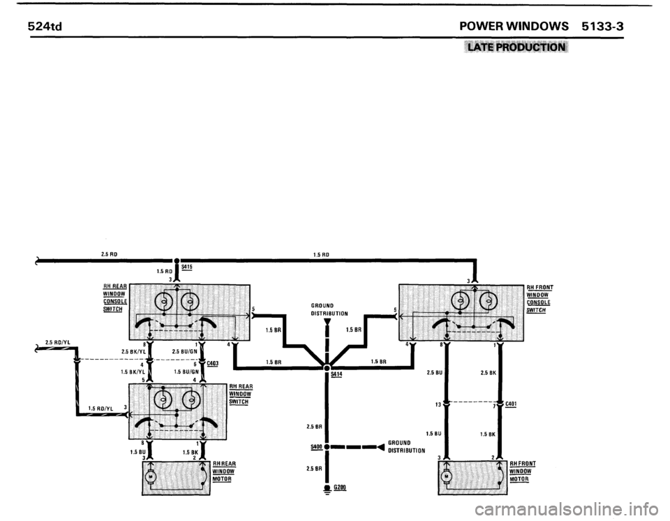 BMW 524TD 1986 E28 Electrical Troubleshooting Manual BMW 524TD 1986 E28 Electrical Troubleshooting Manual