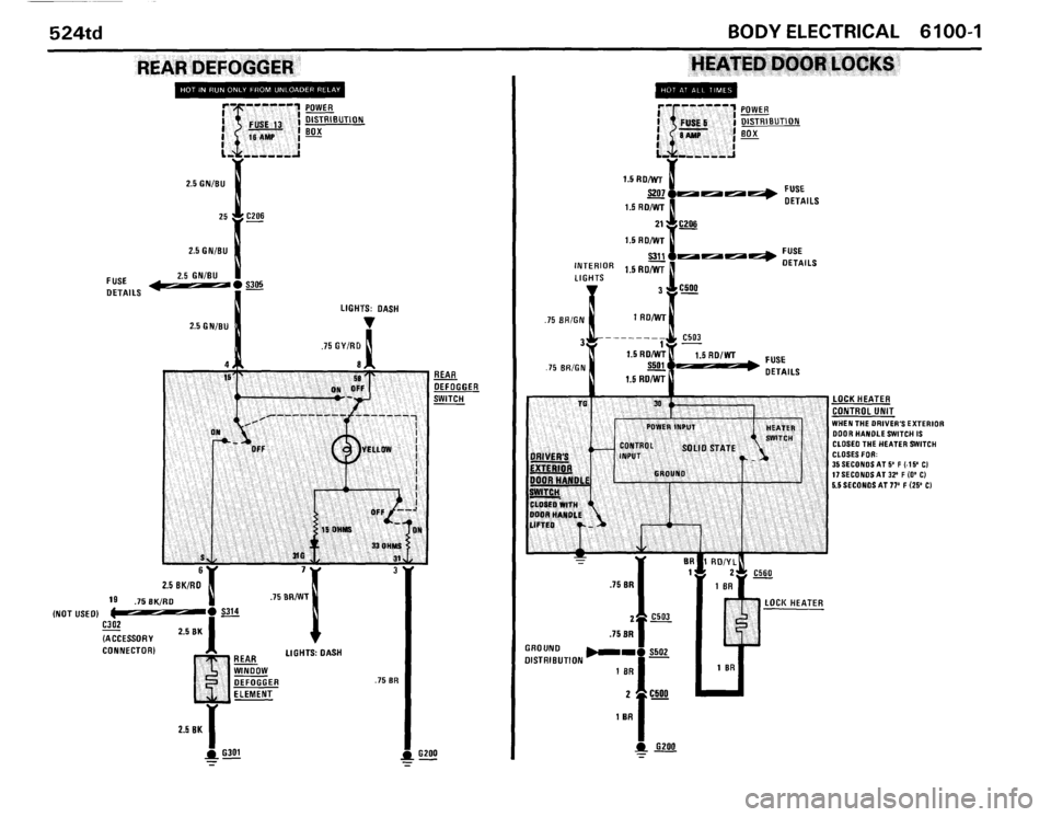 BMW 524TD 1986 E28 Electrical Troubleshooting Manual BMW 524TD 1986 E28 Electrical Troubleshooting Manual