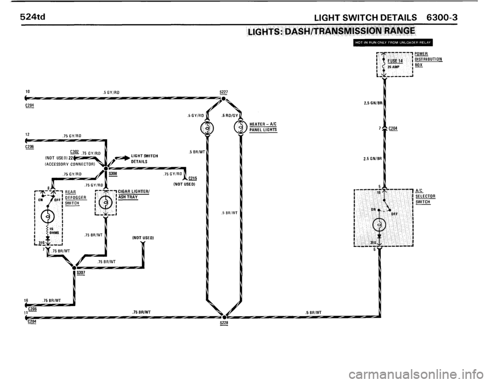 BMW 524TD 1986 E28 Electrical Troubleshooting Manual BMW 524TD 1986 E28 Electrical Troubleshooting Manual