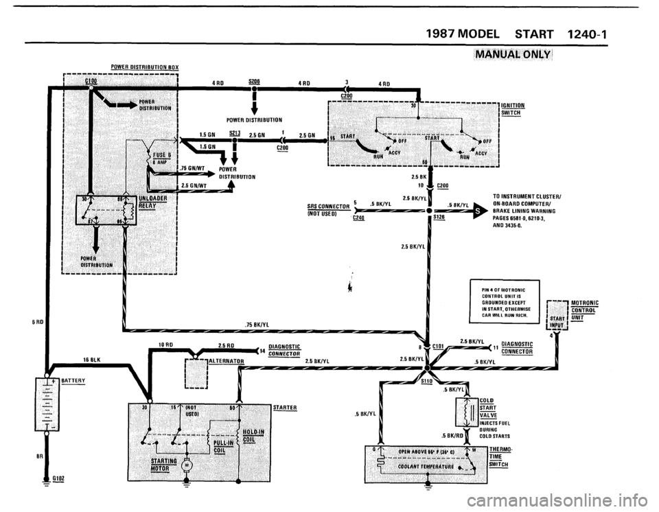 BMW 528e 1988 E28 Electrical Troubleshooting Manual 