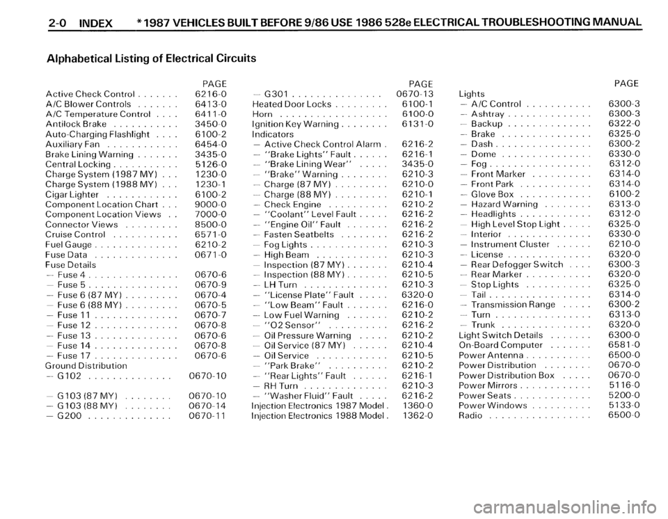 BMW 528e 1988 E28 Electrical Troubleshooting Manual 