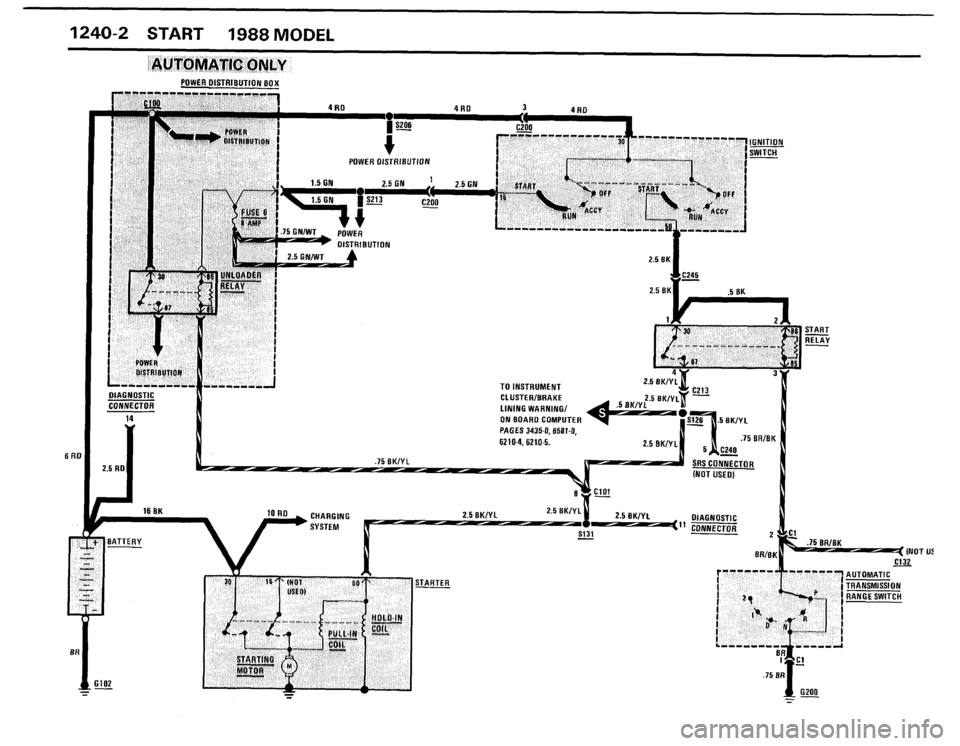 BMW 528e 1988 E28 Electrical Troubleshooting Manual 