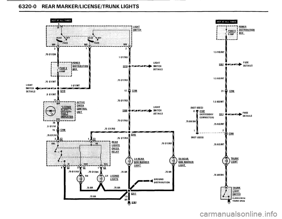 BMW 528e 1987 E28 Electrical Troubleshooting Manual 