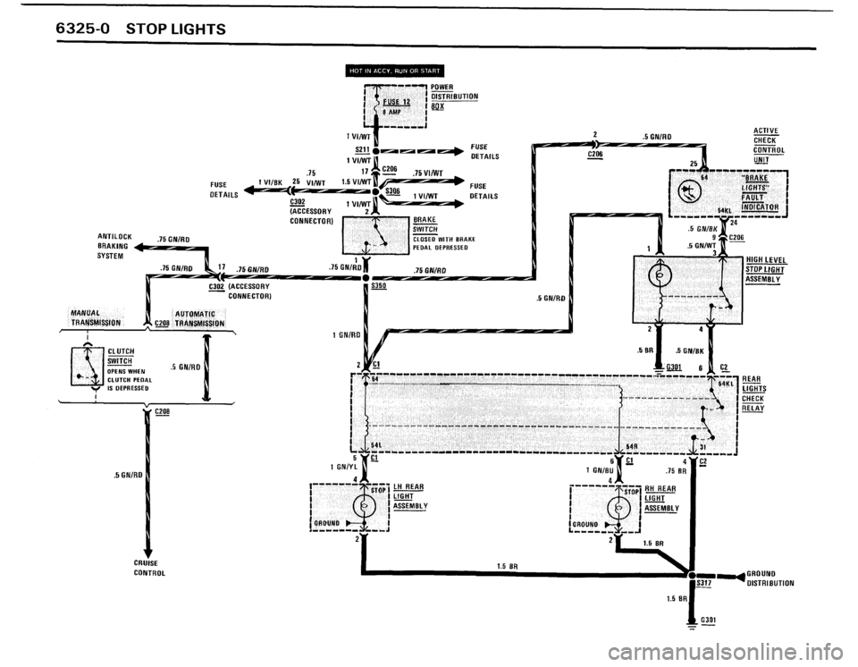 BMW 528e 1987 E28 Electrical Troubleshooting Manual 