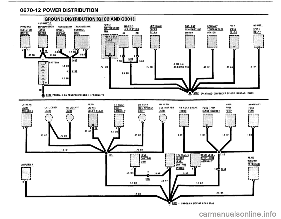 BMW M5 1987 E28 Electrical Troubleshooting Manual 