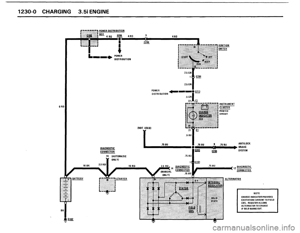 BMW M5 1987 E28 Electrical Troubleshooting Manual 