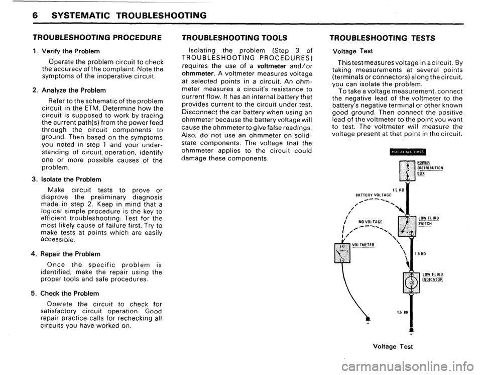 BMW M5 1987 E28 Electrical Troubleshooting Manual 