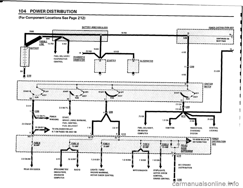 BMW 325e 1984 E30 Electrical Troubleshooting Manual 