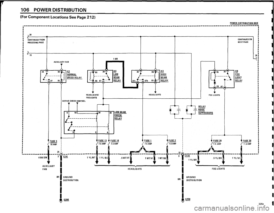 BMW 325e 1984 E30 Electrical Troubleshooting Manual 