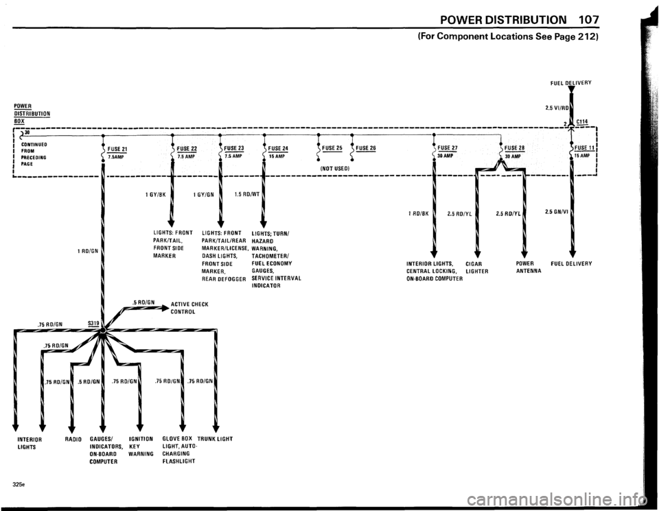 BMW 325e 1984 E30 Electrical Troubleshooting Manual 