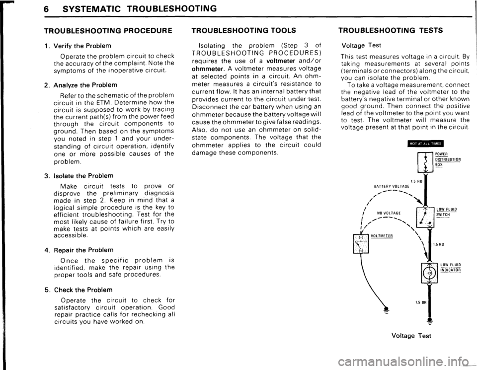 BMW 318i 1984 E30 Electrical Troubleshooting Manual 