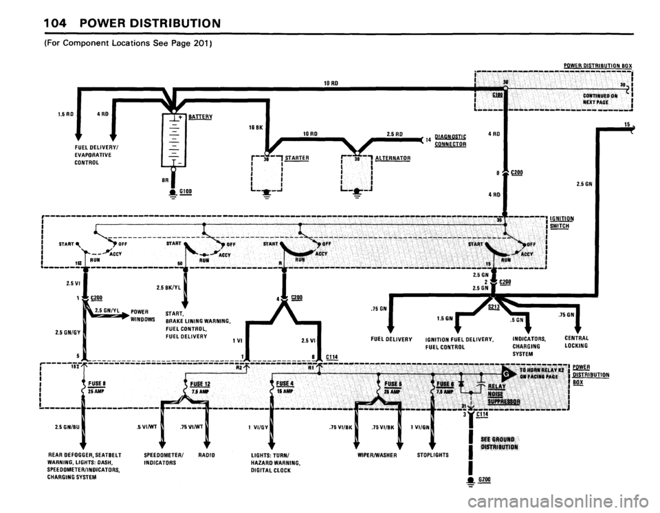 BMW 318i 1984 E30 Electrical Troubleshooting Manual 