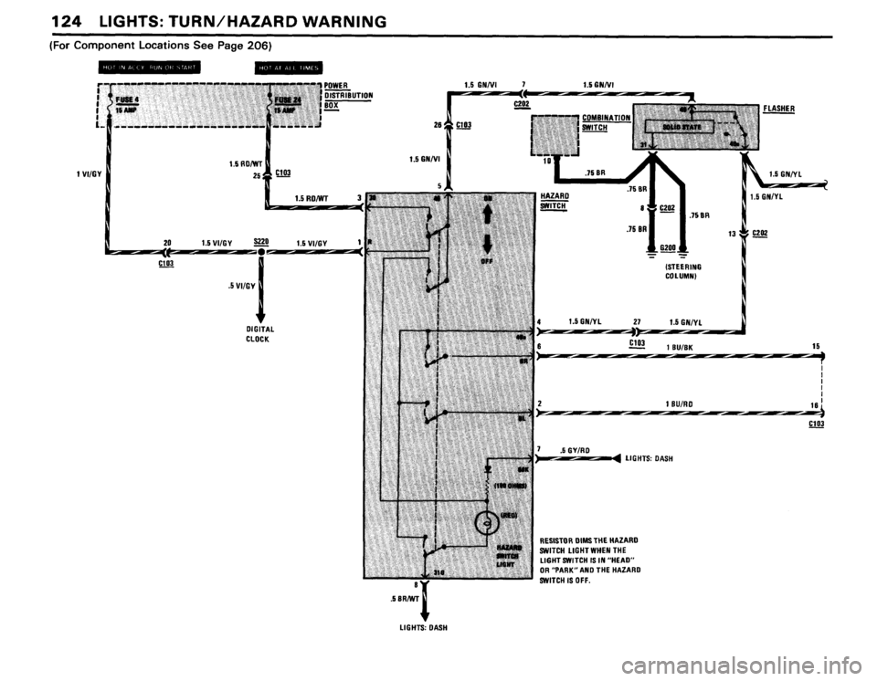 BMW 318i 1984 E30 Electrical Troubleshooting Manual 