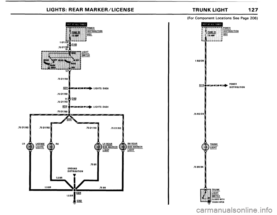 BMW 318i 1984 E30 Electrical Troubleshooting Manual 