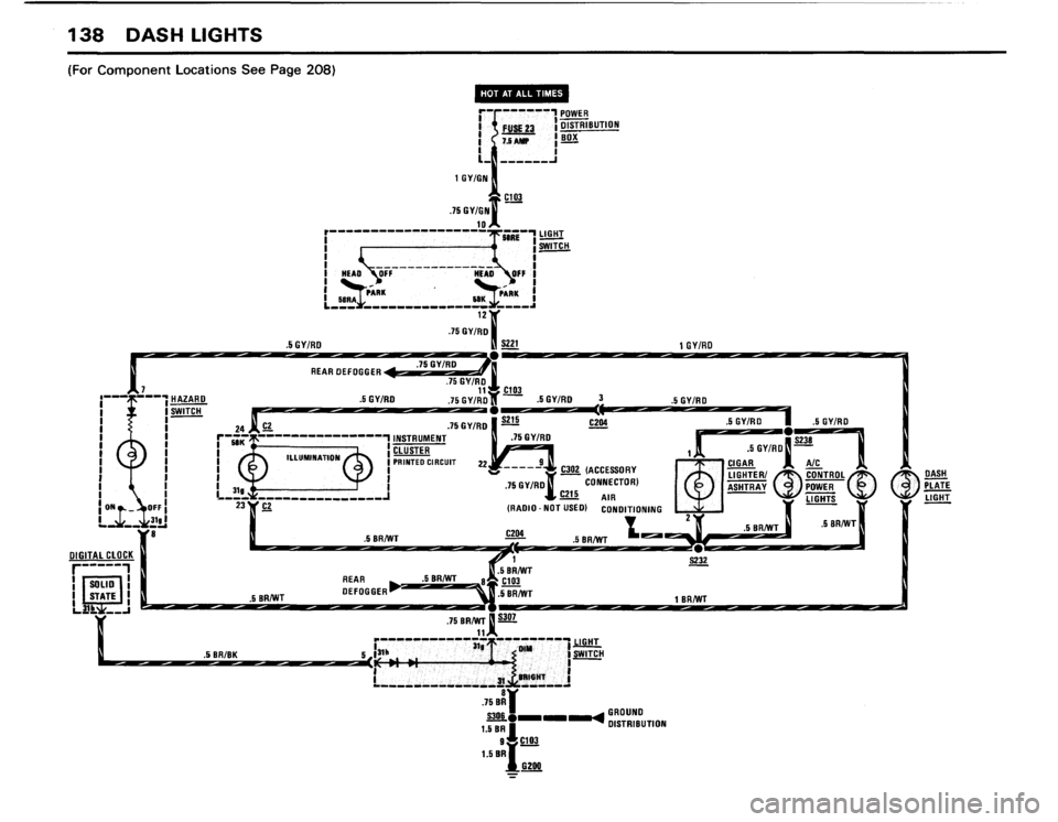 BMW 318i 1984 E30 Electrical Troubleshooting Manual 