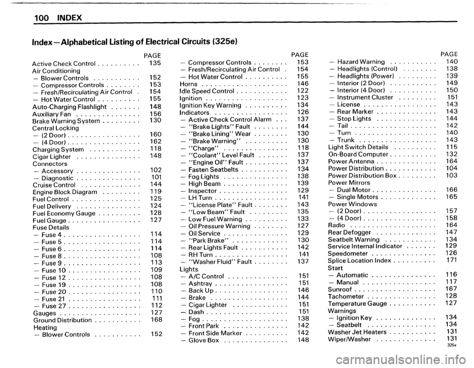 BMW 318i 1985 E30 Electrical Troubleshooting Manual 