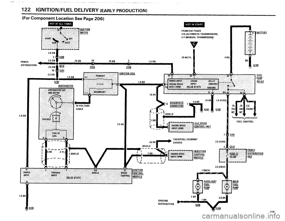 BMW 318i 1985 E30 Electrical Troubleshooting Manual 