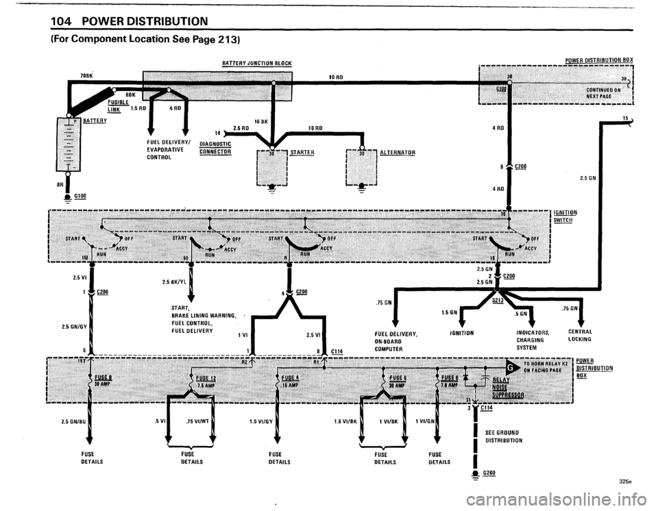 BMW 318i 1985 E30 Electrical Troubleshooting Manual 