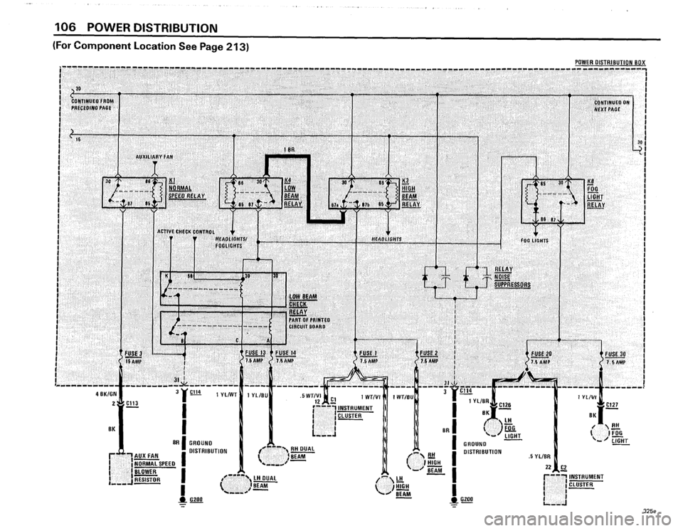 BMW 318i 1985 E30 Electrical Troubleshooting Manual 